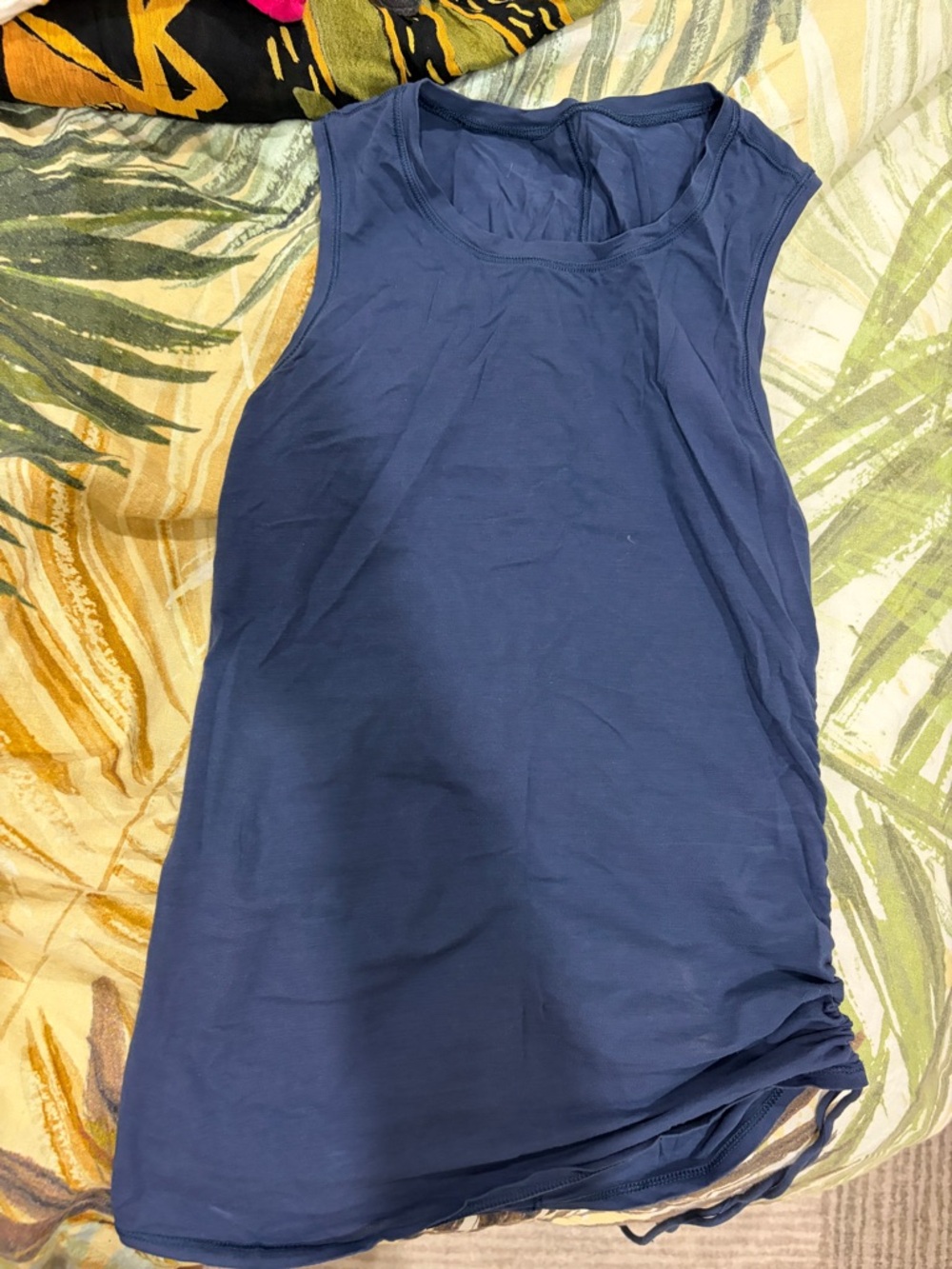 lululemon athletica Navy Blue Tank Top tie side